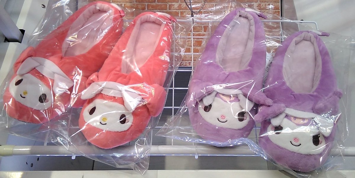 マイメロディとクロミのルームシューズが入荷しましたナムコ限定景品です！#サンリオキャラクターズ #マイメロディ #クロミ [ワンダーシティ札幌 プラボ札幌西町店【Twitter】]