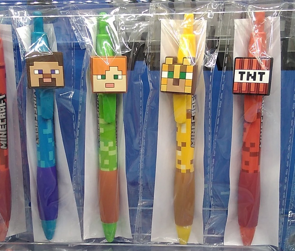マインクラフトのラバーマスコット付きボールペンが入荷しました。#マイクラ [ワンダーシティ札幌 プラボ札幌西町店【Twitter】]