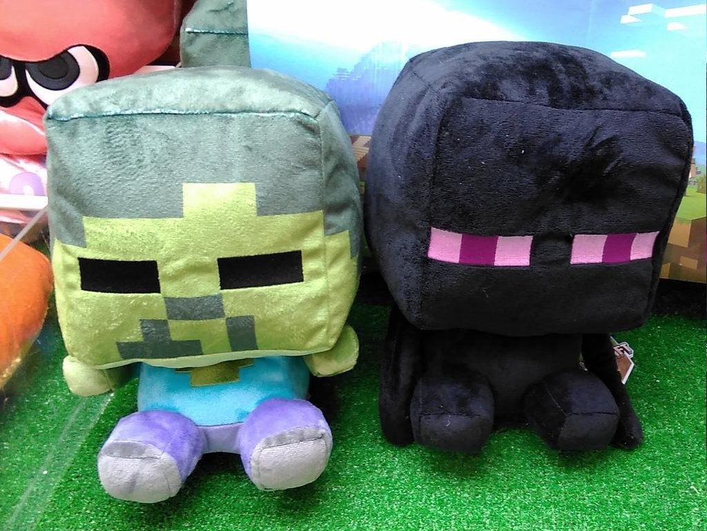 マインクラフトの大きなぬいぐるみが入荷しました。#マイクラ [ワンダーシティ札幌 プラボ札幌西町店【Twitter】]