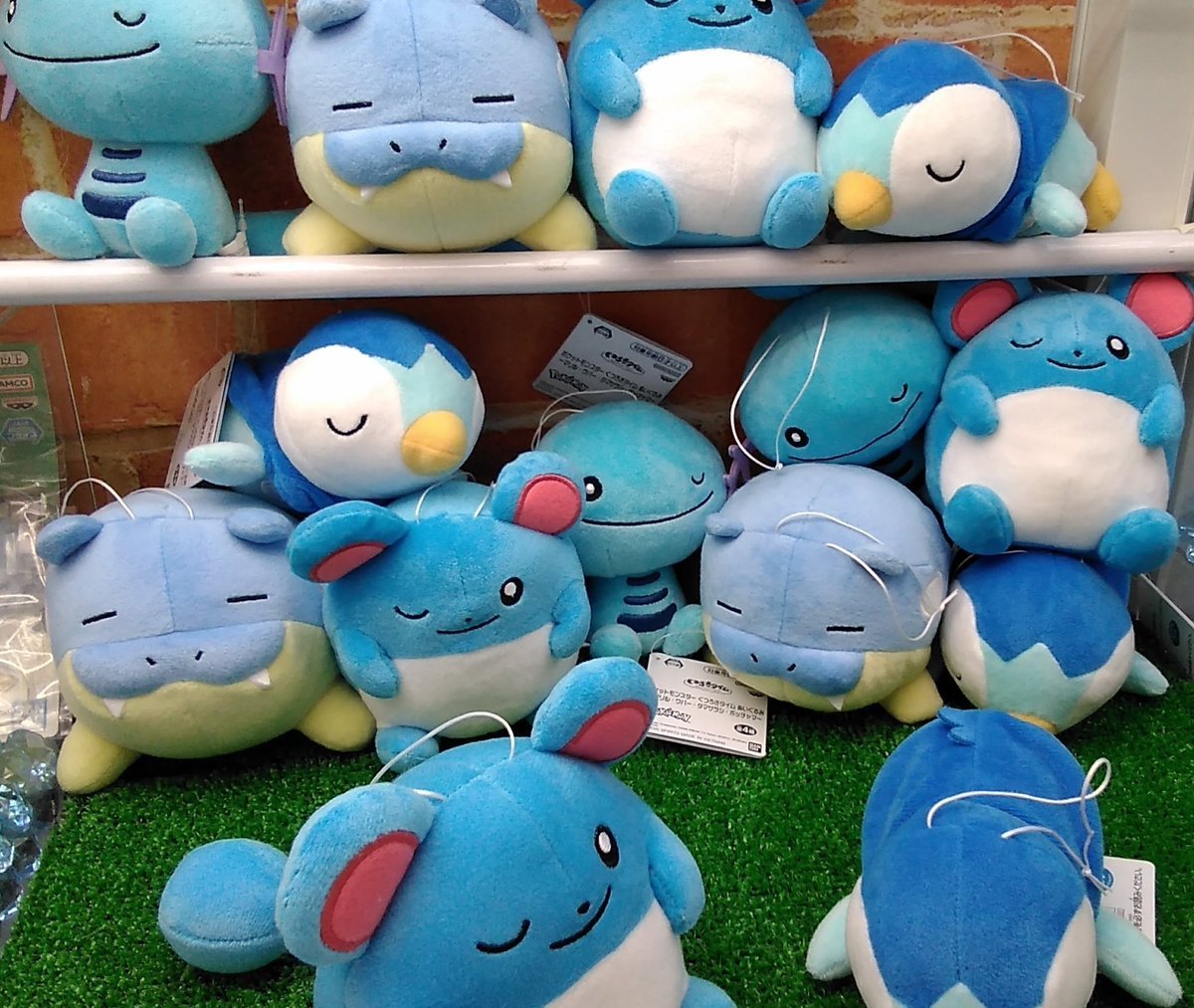 ポケットモンスターくつろぎ ぬいぐるみ～マリル・ウパー・タマザラシ・ポッチャマ～入荷致しました。#ポケモン　#ポッチャマ　#... [ワンダーシティ札幌 プラボ札幌西町店【Twitter】]