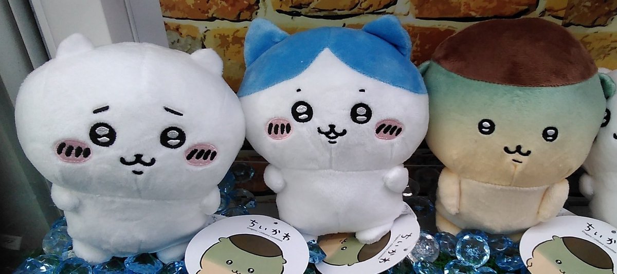ちいかわのぬいぐるみが入荷しました。#ちいかわ #ハチワレ #くりまんじゅう [ワンダーシティ札幌 プラボ札幌西町店【Twitter】]