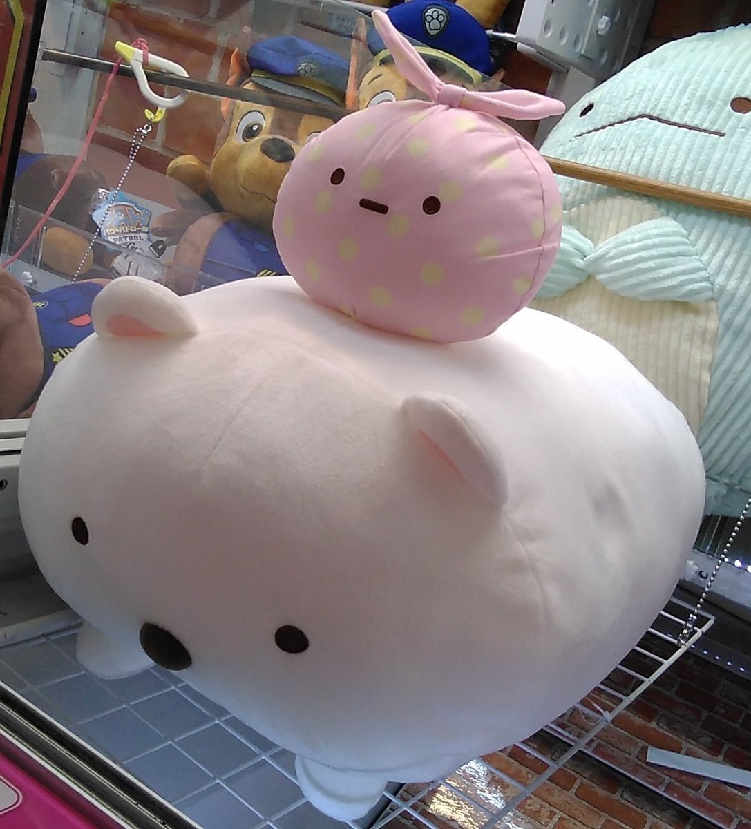 すみっコぐらしの大きなぬいぐるみが入荷しました。#すみっコぐらし #しろくま #ふろしき [ワンダーシティ札幌 プラボ札幌西町店【Twitter】]