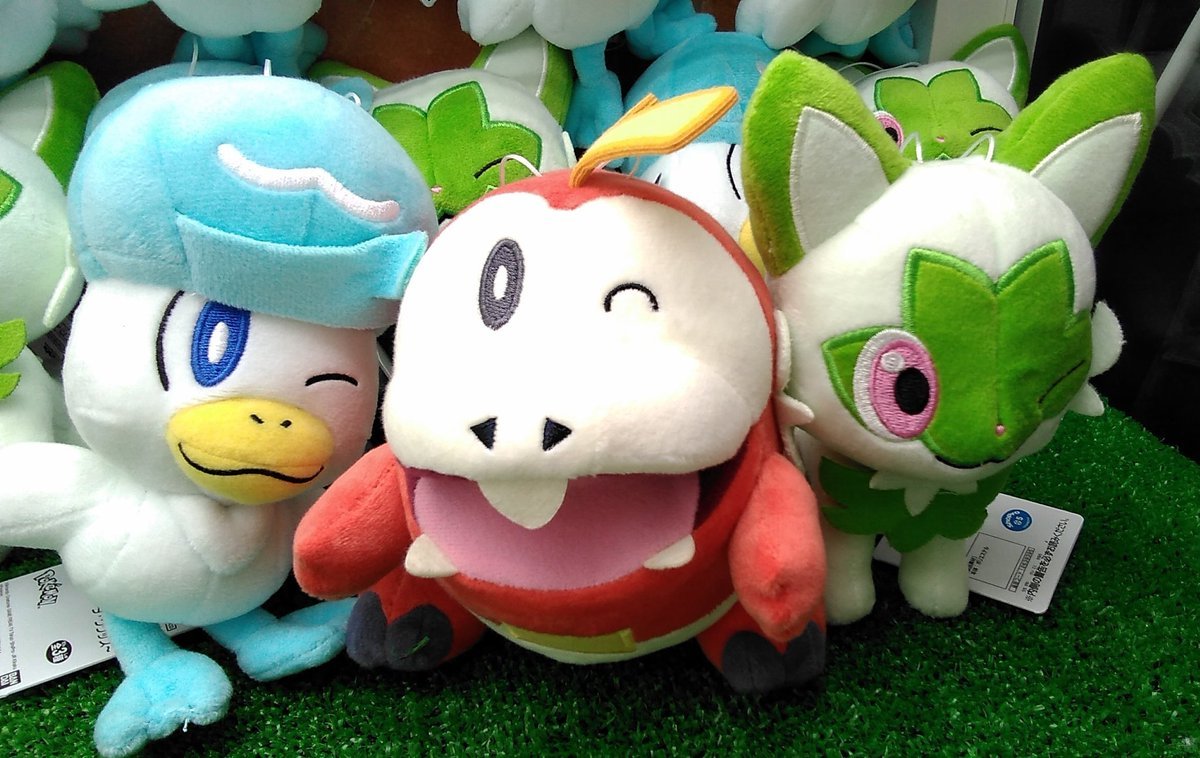 ポケットモンスターぬいぐるみ～ニャオハ・ホゲータ・クワッス～入荷致しました。#ポケモン　#ポケットモンスター　#ぬいぐるみ [ワンダーシティ札幌 プラボ札幌西町店【Twitter】]