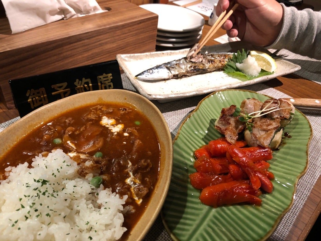 生さんまと牛肉たっぷりトマトハヤシライス [深夜食堂 きーちゃんのおうちごはん【ブログ】]