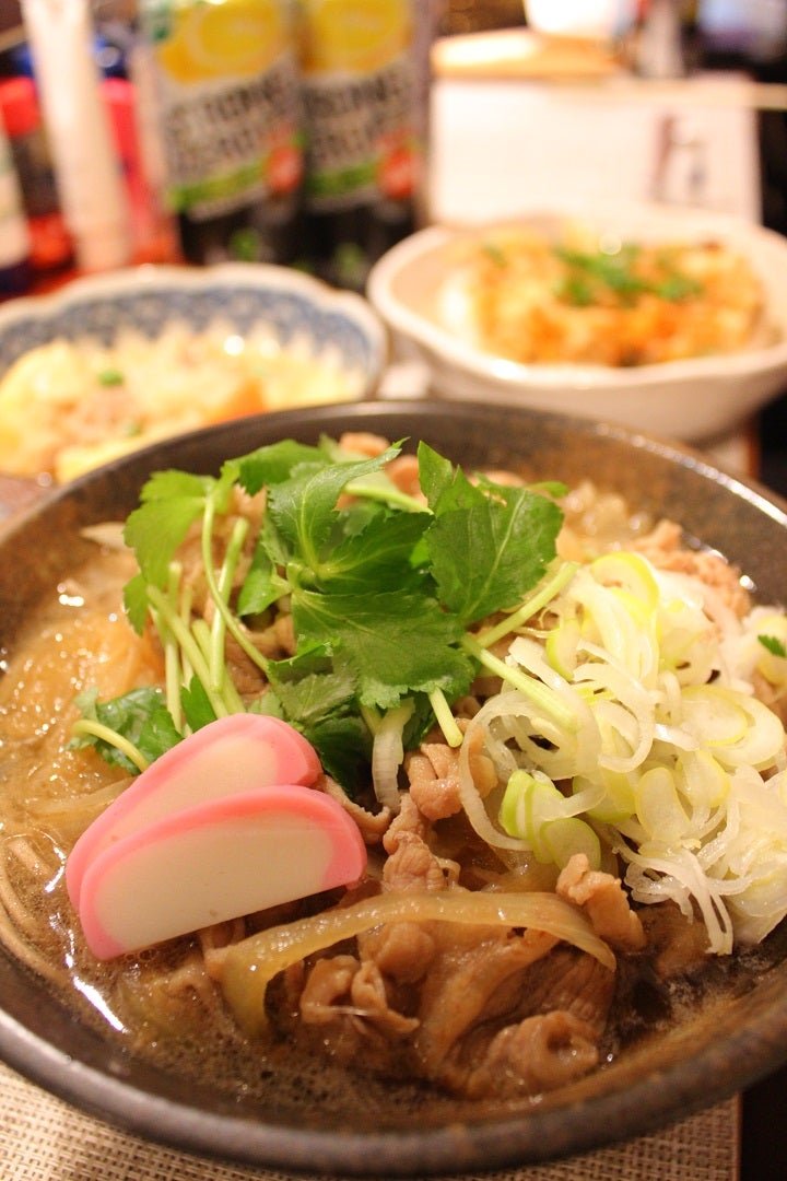 牛肉を使った蕎麦と肉じゃが [深夜食堂 きーちゃんのおうちごはん【ブログ】]