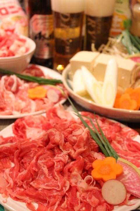 ラム・豚・牛肉のトリプルミートしゃぶしゃぶ [深夜食堂 きーちゃんのおうちごはん【ブログ】]