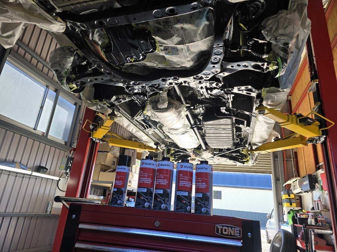 新車に下廻り防錆つづき [idaカーコーティング担当まさるのブログ]