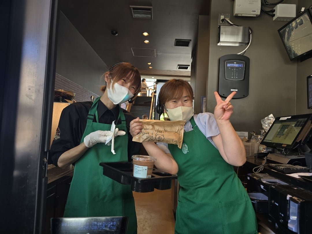 いつものスタバで [idaカーコーティング担当まさるのブログ]