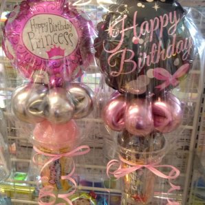 ピンク！ぴんく！#バルーンアート #BallonCandyCups #おもちゃの平野 [おもちゃの平野【Twitter】]