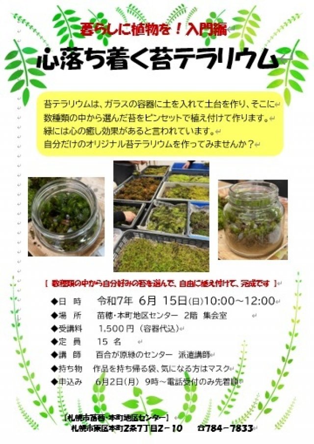 心落ち着く苔テラリウム